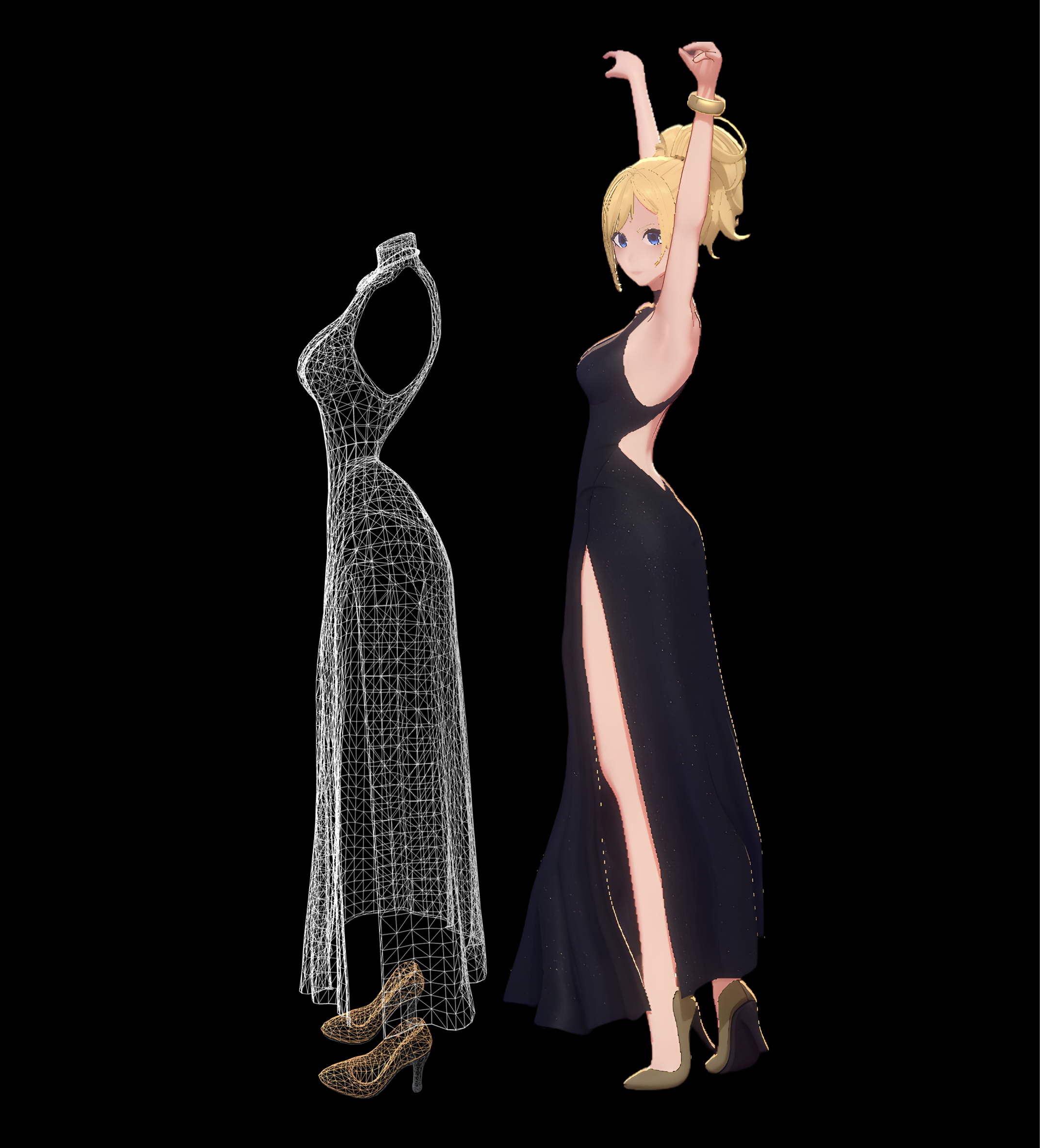 Ani in Noir Outfit